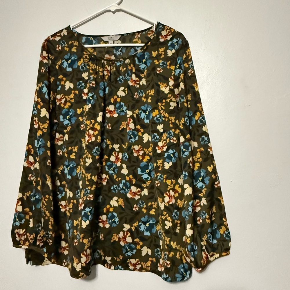 Croft & Barrow Multicolor Floral Blouse